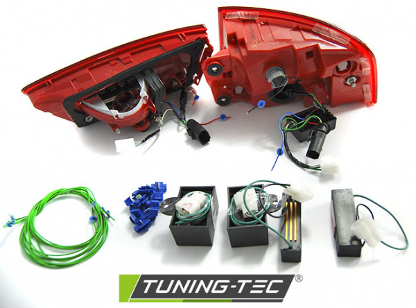 LED Lightbar Design Rückleuchten für Audi A6 4G (C7) Limousine 11-14 rot/klar